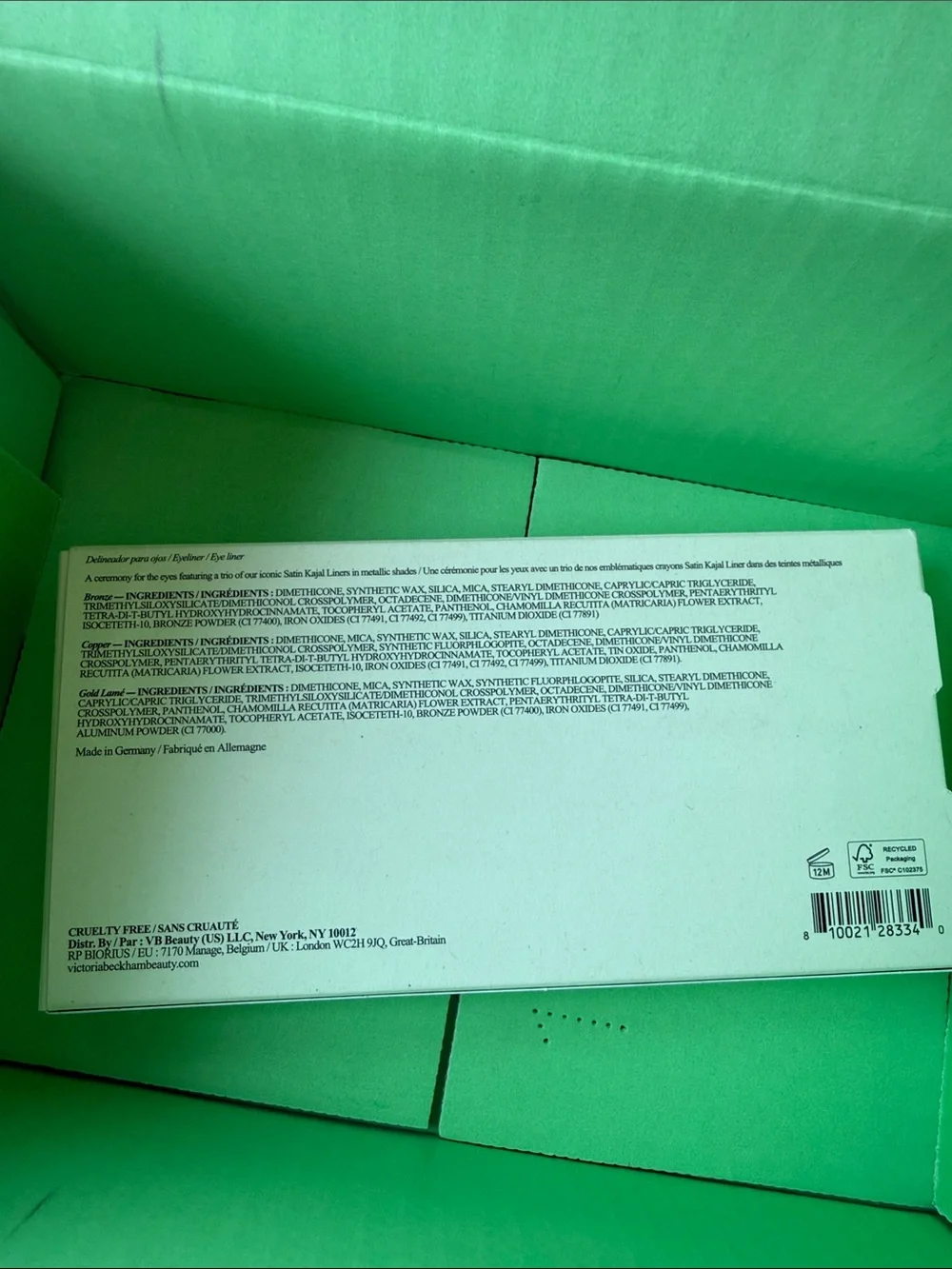 Victoria Beckham set liners